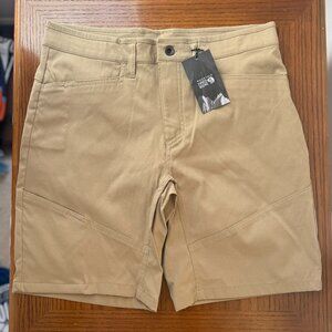 MOUNTAIN HARDWEAR AP Active Shorts Men's 32" Waist 9" Inseam Khaki Brown New